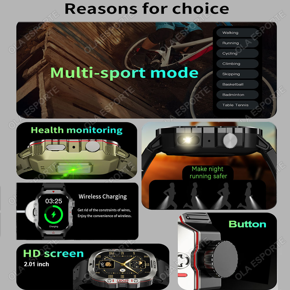 2026 새로운 SmartWatch 남성 여성용 군사  - Phase Esports & Gaming Festival 리뷰 및 가격